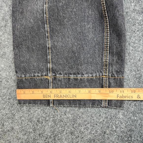 New In Jeans Womens Medium Black High Rise Wide Leg Elastic Waist Denim - Picture 8 of 9